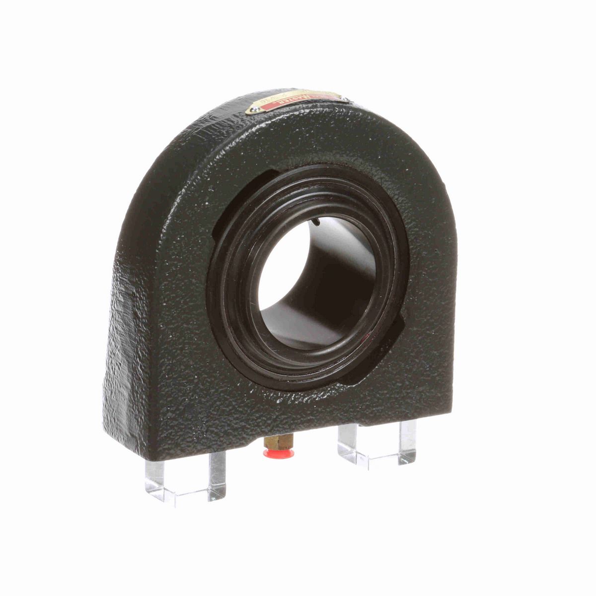 Sealmaster Mounted Cast Iron Tapped Base Pillow Block Ball Bearing - 52100 Bearing Steel, Black Oxided - Setscrew Lock - PVR-2431