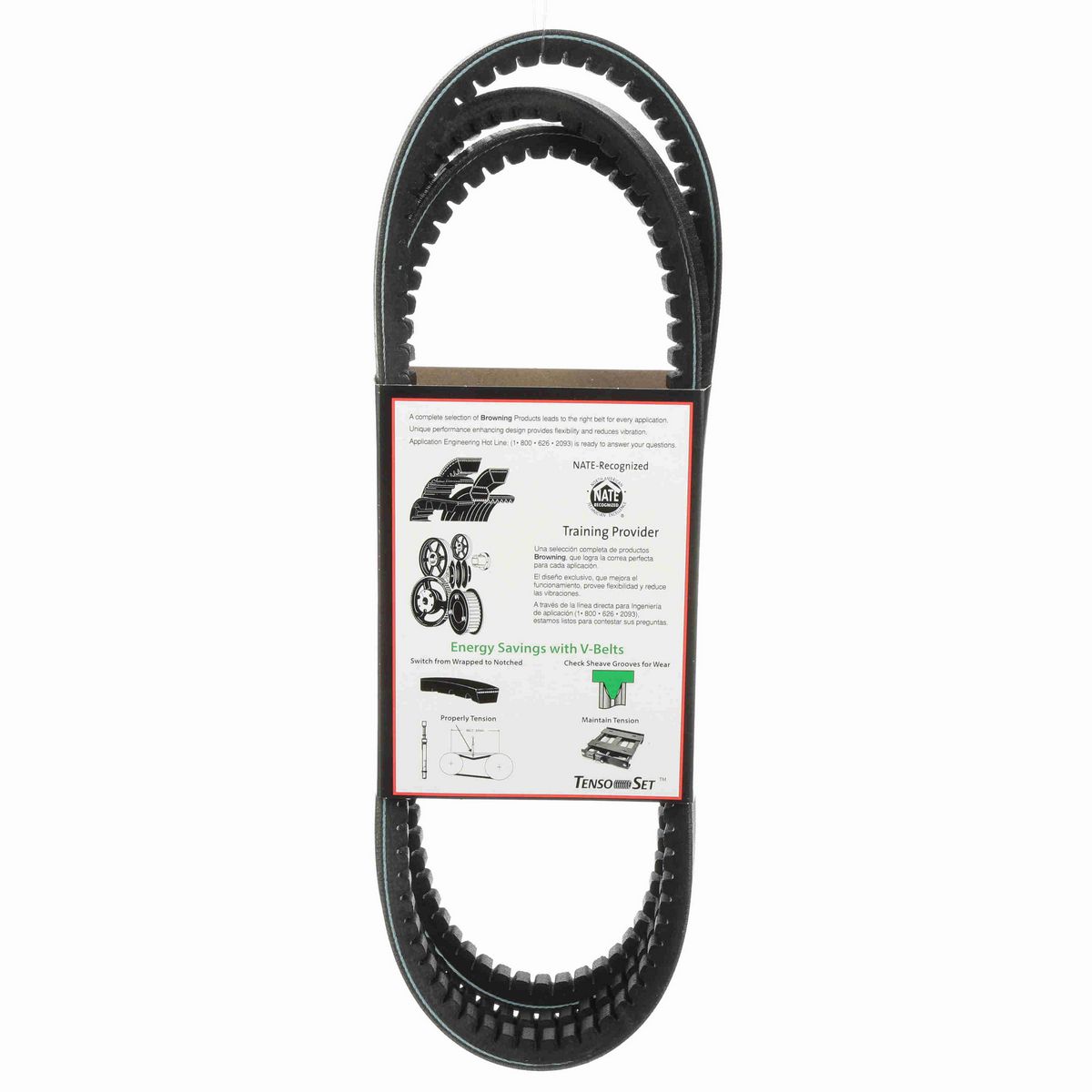 Browning EPDM Notched Belt 98% Efficient - BX96