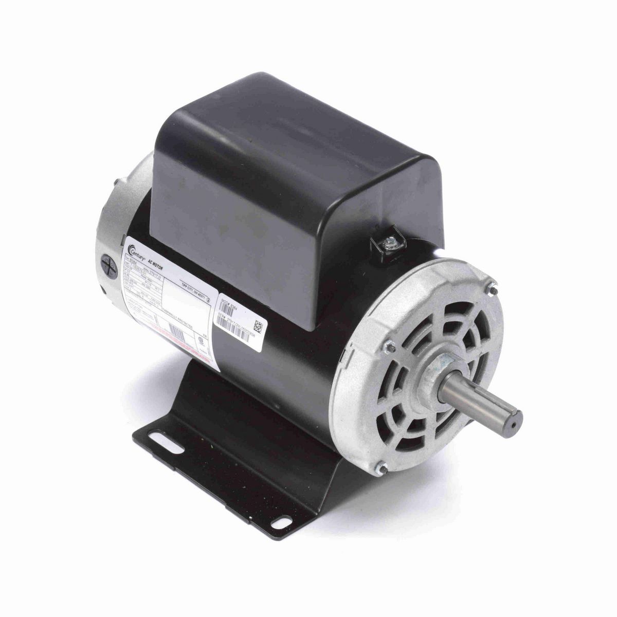 Century Air Compressor Motor, 5.0 HP, 1 Ph, 60 Hz, 208-230 V, 3600 RPM, R56Y Frame, DP - B384