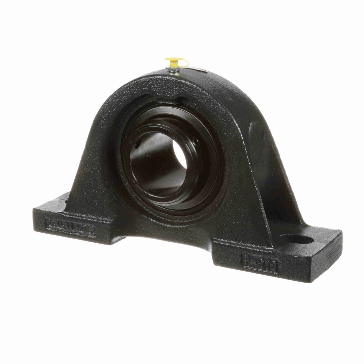 Sealmaster Mounted Cast Iron Two Bolt Pillow Block Ball Bearing - 52100 Bearing Steel, Black Oxided - Double Setscrew Lock - SPD-40