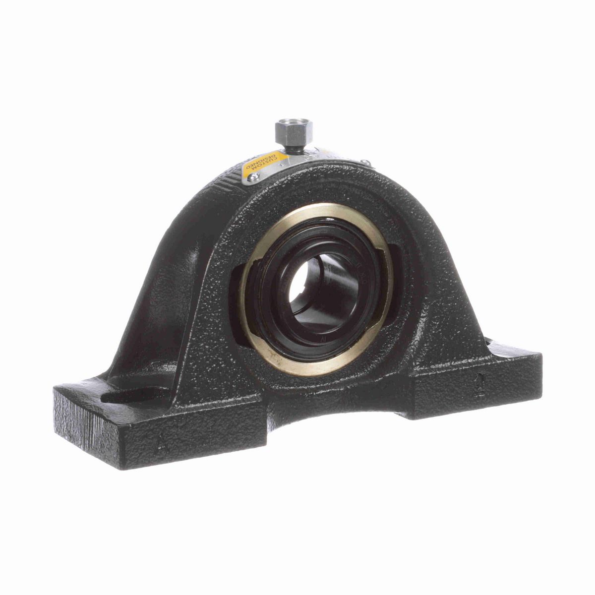 Sealmaster Mounted Cast Iron Two Bolt Pillow Block Ball Bearing - 52100 Bearing Steel, Black Oxided - Concentric Lock - Extra Low Drag - EMP-16T XLO