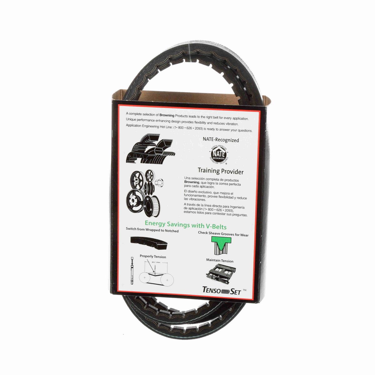 Browning EPDM Notched Belt 98% Efficient - 3VX670