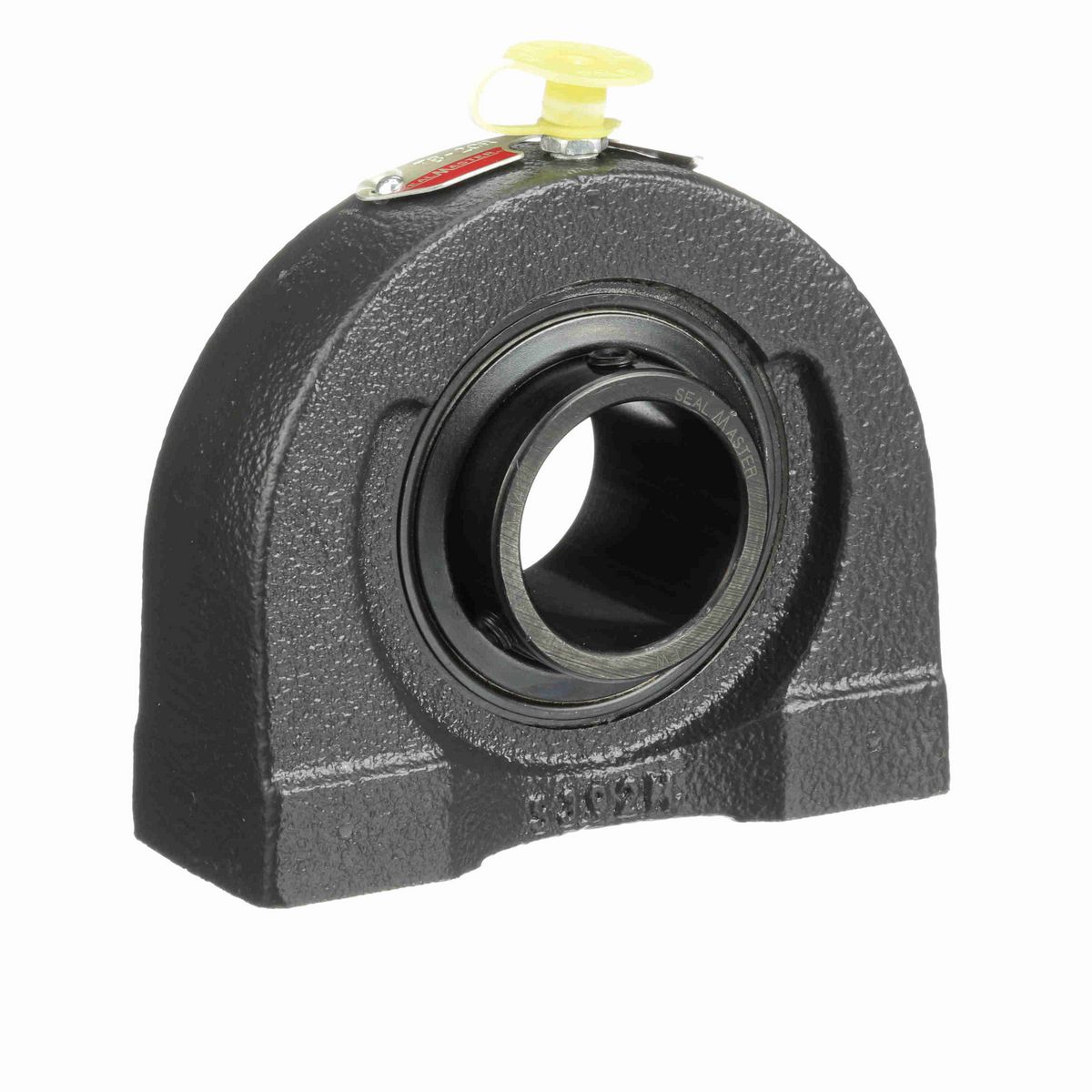 Sealmaster Mounted Cast Iron Tapped Base Pillow Block Ball Bearing - 52100 Bearing Steel, Black Oxided - Setscrew Lock - TB-20R