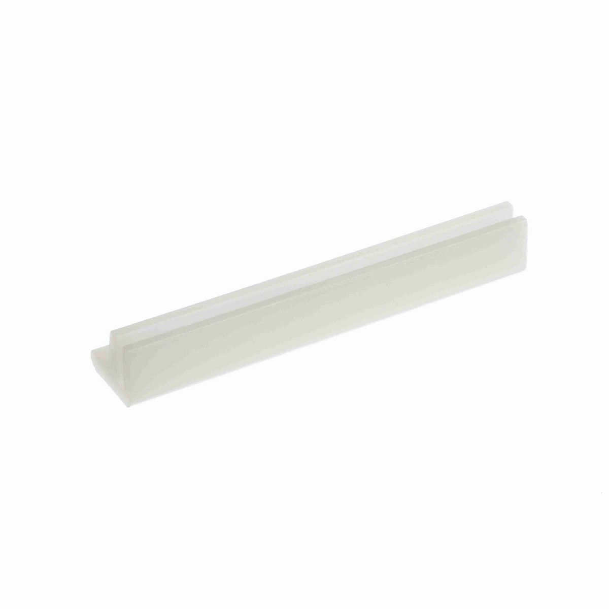 System Plast Bar Cap: 1.13"W X 0.92"H X 240"L White UHMW-PE - VG-P7GAHD-20