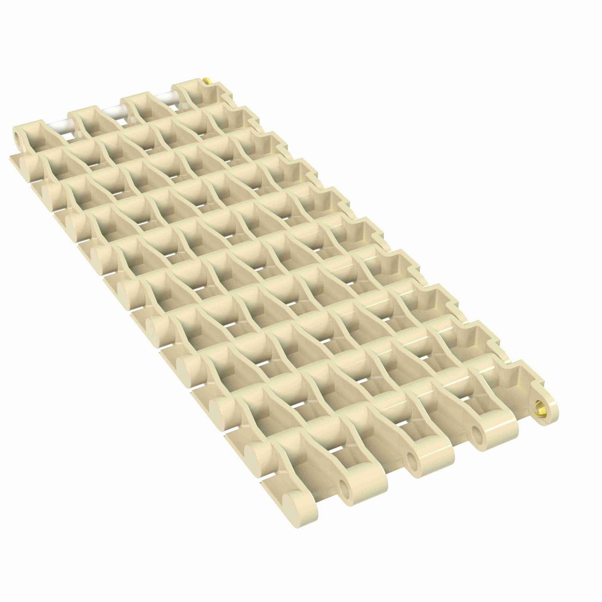 Rexnord 5935 Straight Running Solid Top, Material: Beige High Temperature, Width: 3in, Pitch: 0.75in - 10468046