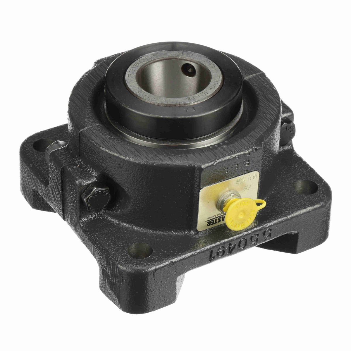 Sealmaster Mounted Cast Iron Four Bolt Flange Tapered Roller - 52100 Bearing Steel - Double Collar Mount Lock - RFB 108
