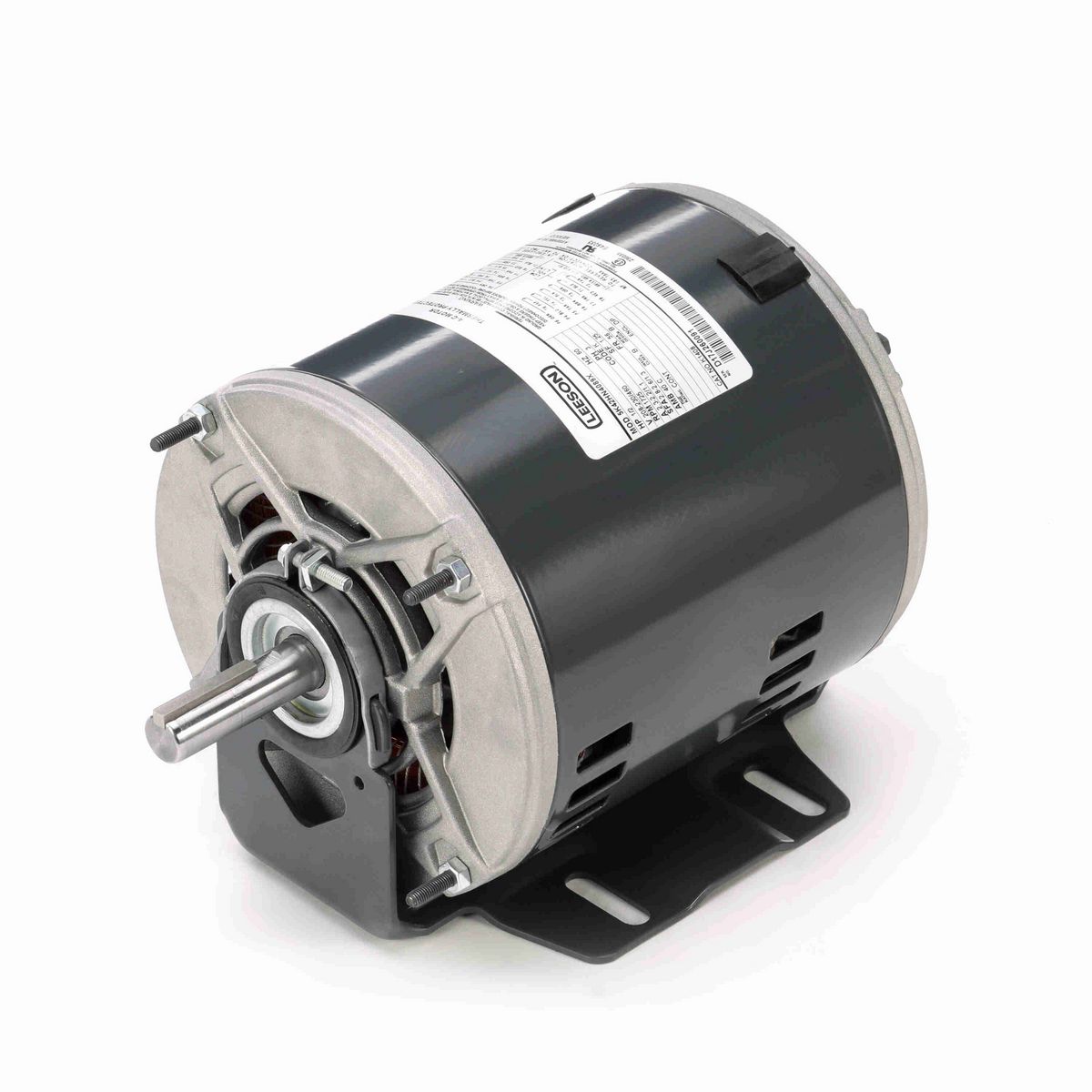 LEESON Fan and Blower Motor, 0.50 HP, 3 Ph, 60 Hz, 208-230/460 V, 1800 RPM, 56 Frame, DP - K1408
