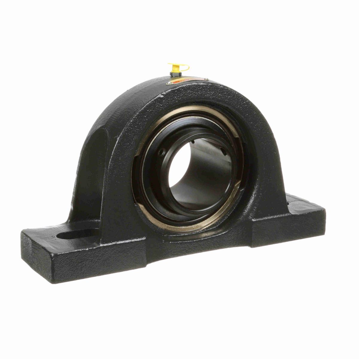 Sealmaster Mounted Cast Iron Two Bolt Pillow Block Ball Bearing - 52100 Bearing Steel, Black Oxided - Double Setscrew Lock - EMPD-47 MA