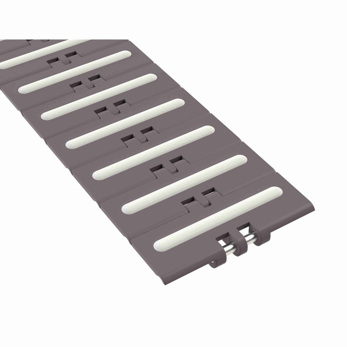 Rexnord 820 RubberTop Straight Running RubberTop®, Material: Brown High Performance, Width: 4.5in, Pitch: 1.5in - 81416212