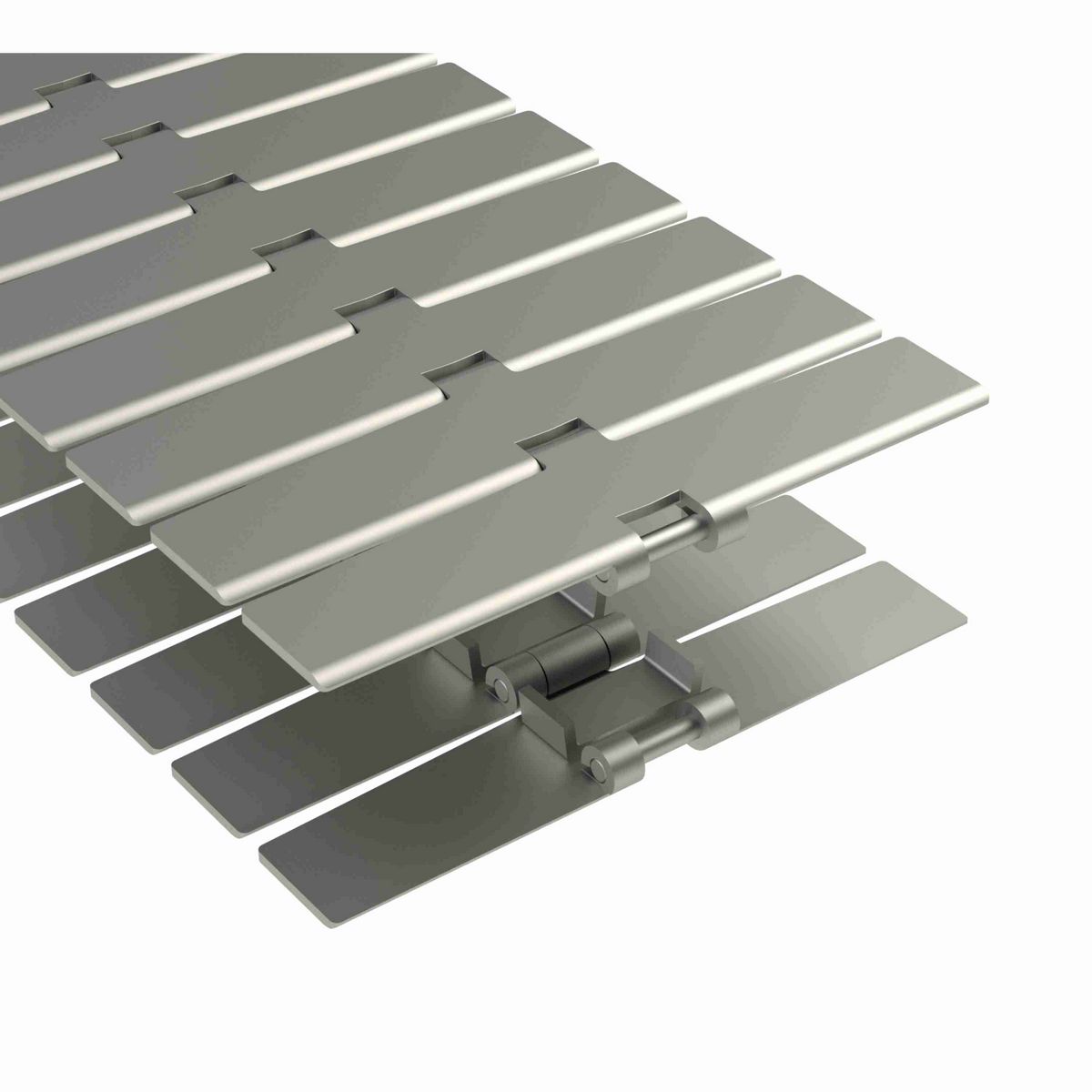 Rexnord 881B Side-flexing Solid Top, Material: Carbon Steel, Width: 7.5in, Pitch: 1.5in - 765.92.72