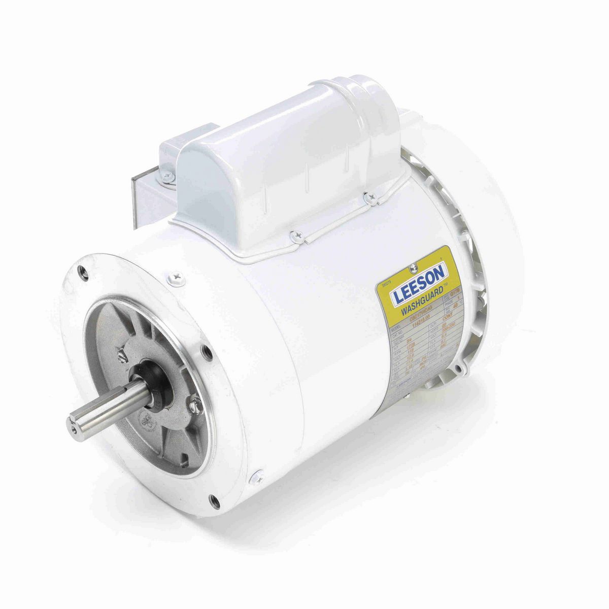 LEESON White Duck™ General Purpose Motor, 0.75 HP, 1 Ph, 60 Hz, 115/230 V, 1800 RPM, 56C Frame, TEFC - 114315.00