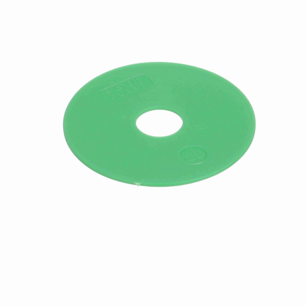 System Plast Flange; OD: 70-mm, Shaft Dia: 16-mm, Length: 2-mm, Color: Green - F-70B16ML2-PPG
