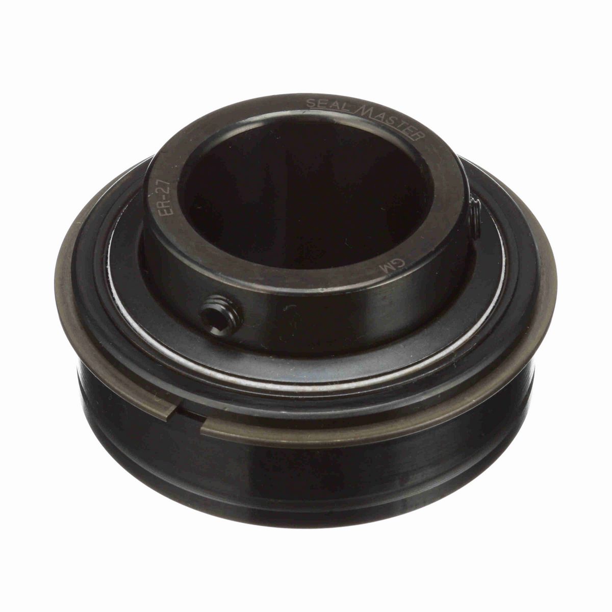 Sealmaster Mounted Insert Only Ball Bearing - 52100 Bearing Steel, Black Oxided - Setscrew Lock - ER-27