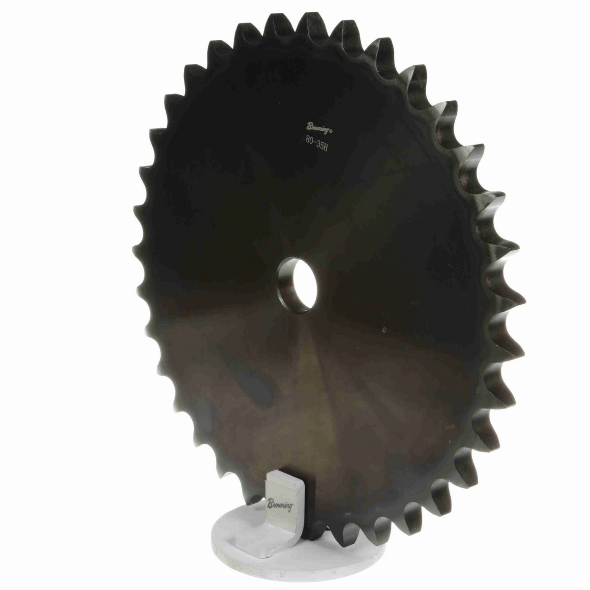 Browning Steel Minimum Plain Bore Roller Chain Sprocket - 80A35