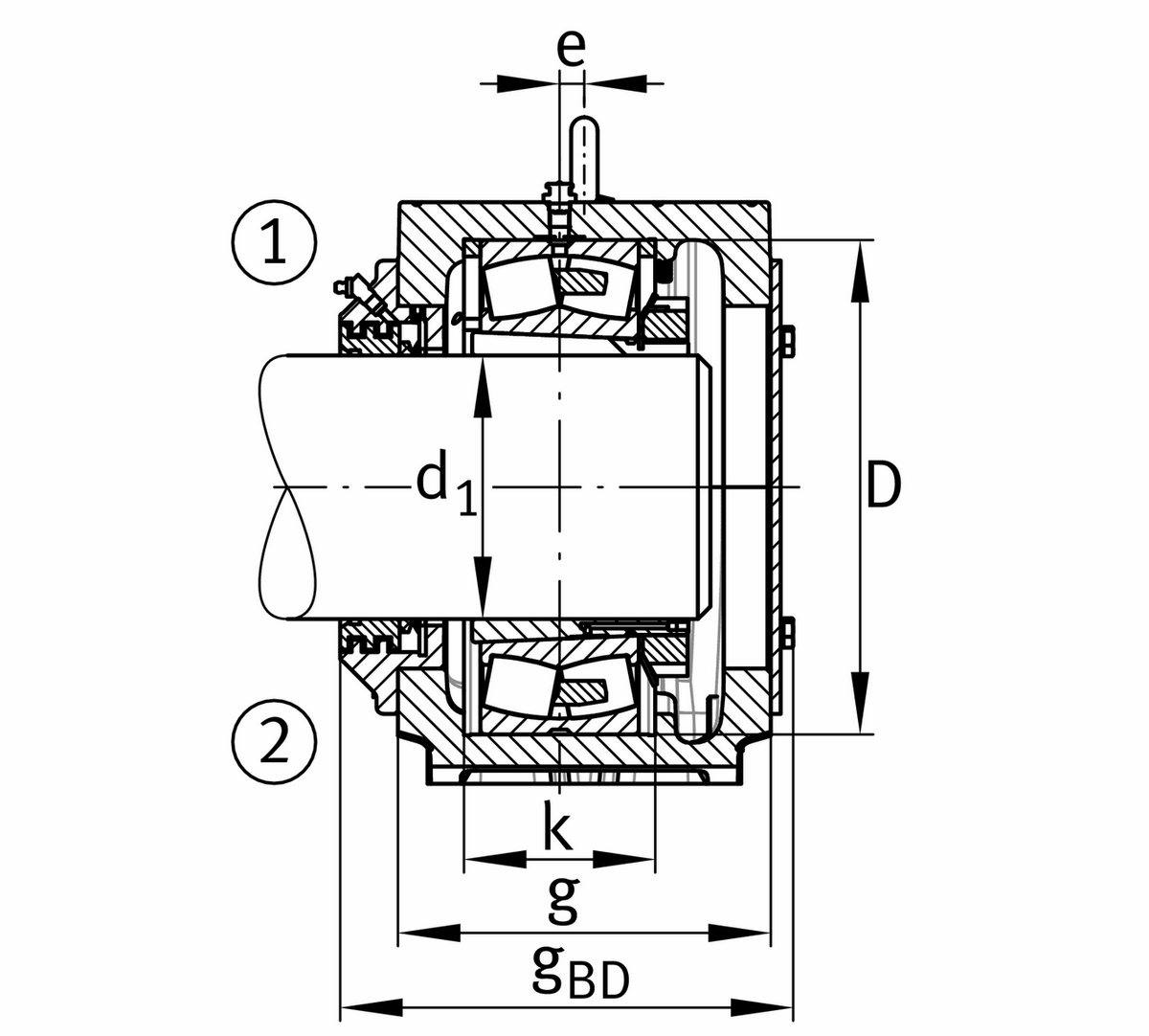 Стационарный корпус FAG SNS3138-B-D
