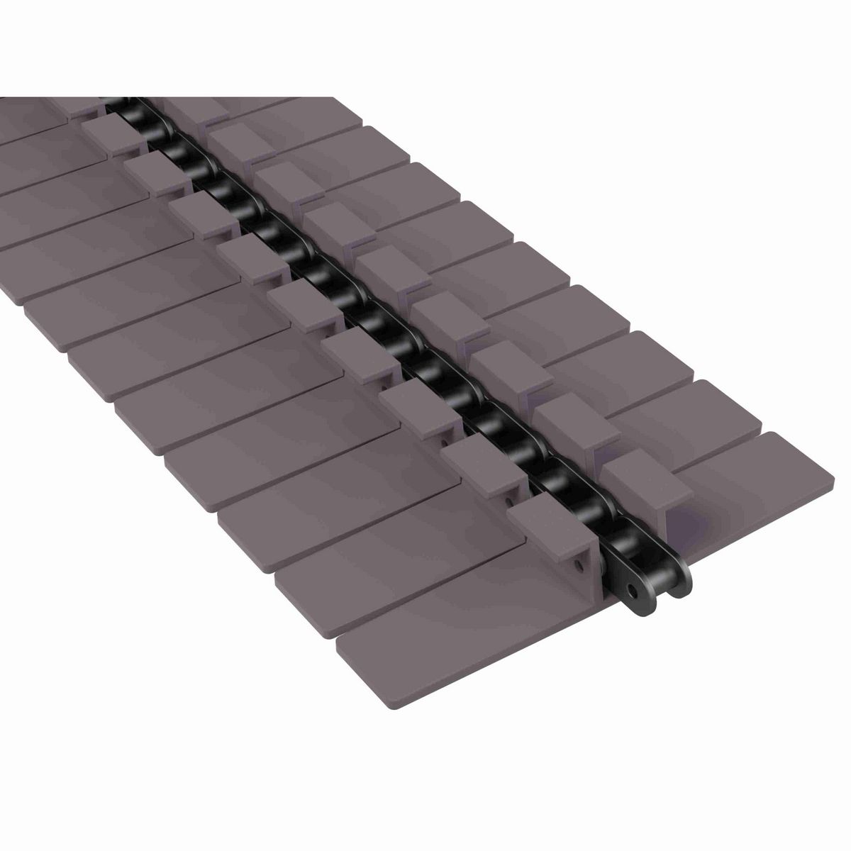 Rexnord 1873TAB Side-flexing Solid Top, Material: Brown High Performance, Width: 7.5in, Pitch: 1.5in - 81426344