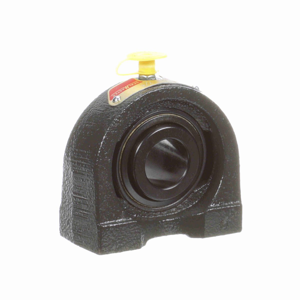Sealmaster Mounted Cast Iron Tapped Base Pillow Block Ball Bearing - 52100 Bearing Steel, Black Oxided - Setscrew Lock - TB-14