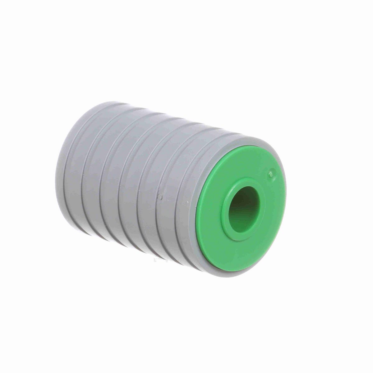 System Plast Return Roller with Rubber; OD: 57-mm, Shaft Dia: 18-mm, Length: 82.5-mm, Color: Green - RR-57B18ML83-PEG