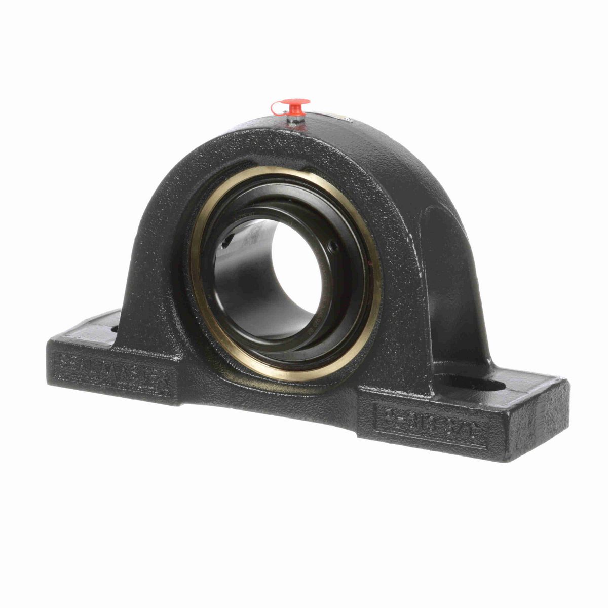 Sealmaster Mounted Cast Iron Two Bolt Pillow Block Ball Bearing - 52100 Bearing Steel, Black Oxided - Setscrew Lock - High Temperature - EMP-47 HT