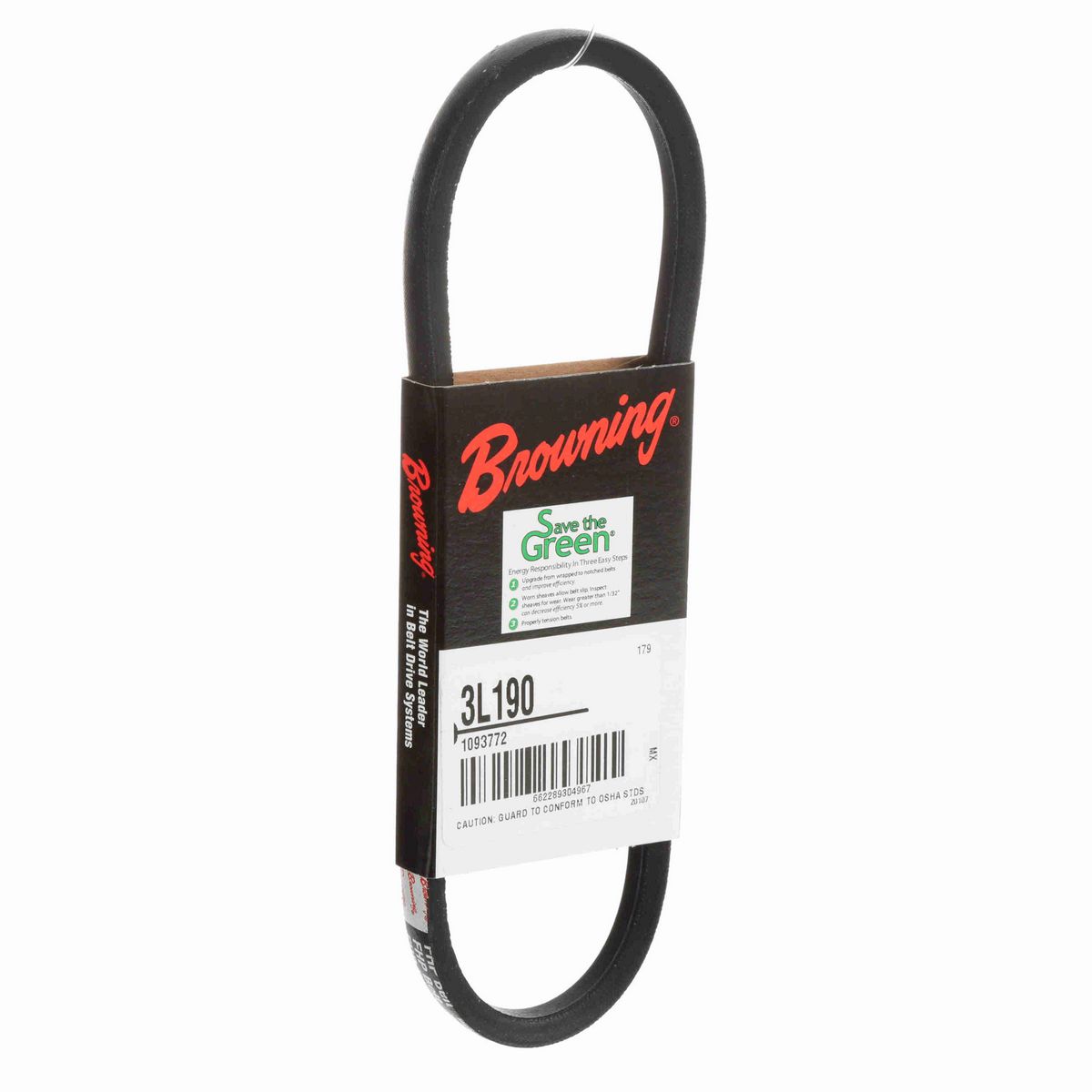 Browning Rubber FHP Belt - 3L190