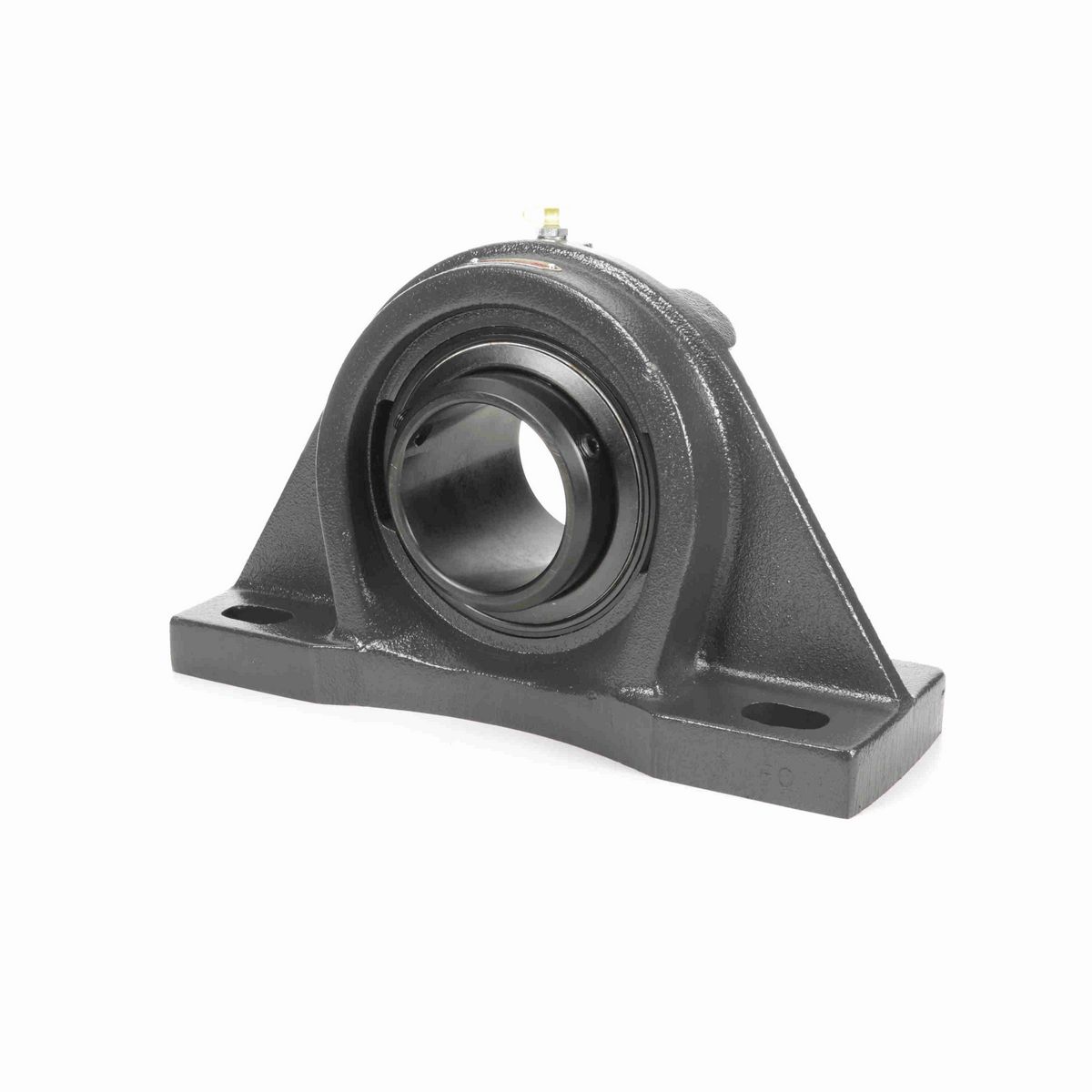 Sealmaster Mounted Cast Iron Four Bolt Pillow Block Ball Bearing - 52100 Bearing Steel, Black Oxided - Double Setscrew Lock - MSFPD-56