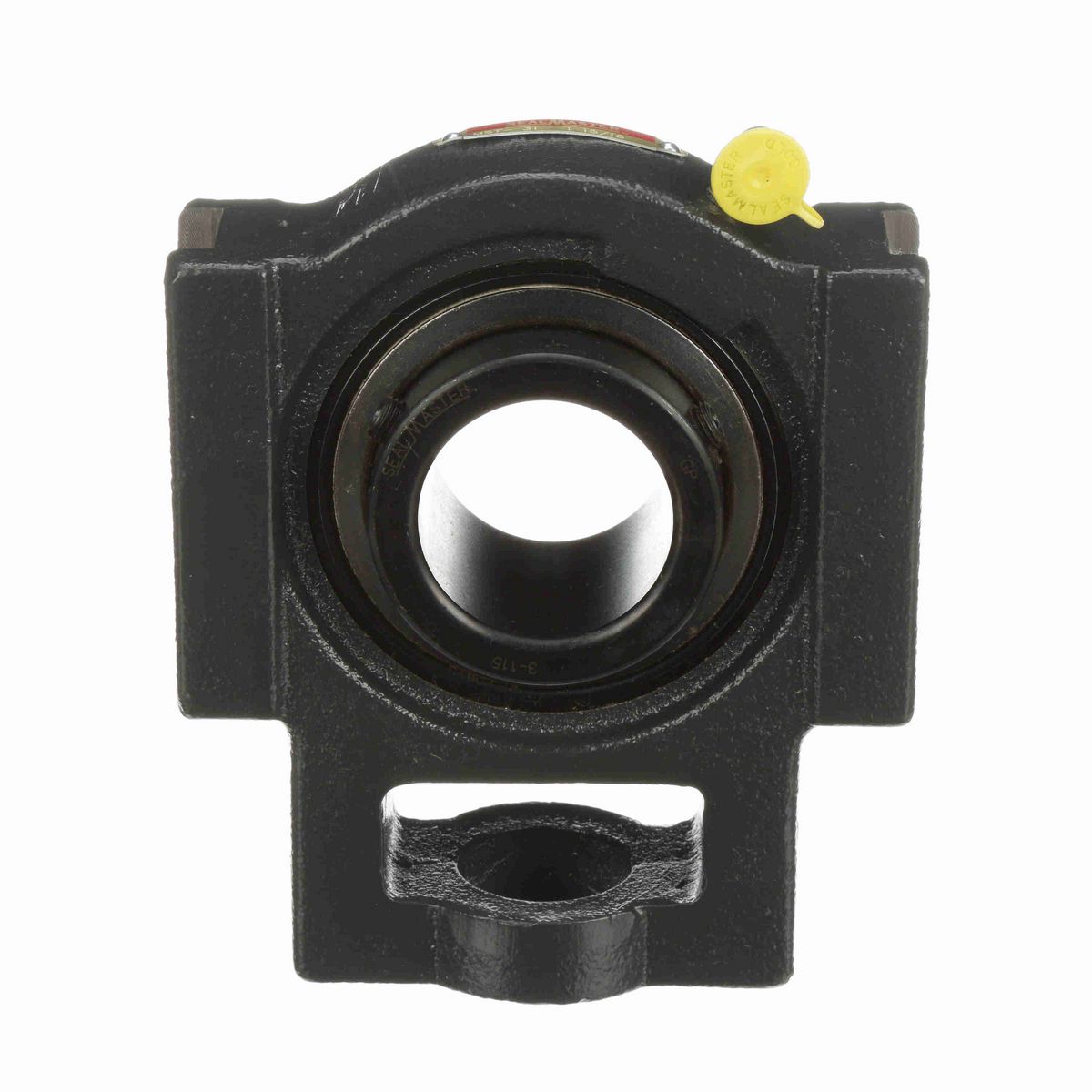 Sealmaster Mounted Cast Iron Wide Slot Take Up Ball Bearing - 52100 Bearing Steel, Black Oxided - Setscrew Lock - MST-31