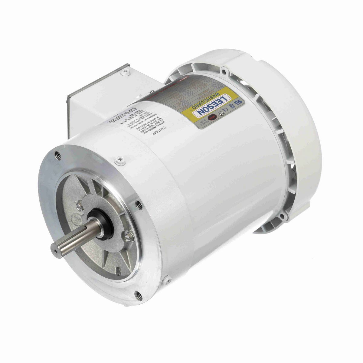 LEESON White Duck™ General Purpose Motor, 0.75 & 0.50 HP, 3 Ph, 60 & 50 Hz, 230/460 & 190/380 V, 1800 & 1500 RPM, 56C Frame, TEFC - 116645.00