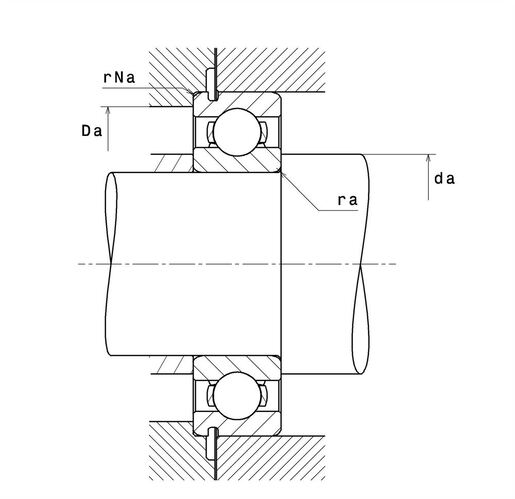 Однорядный шарикоподшипник NTN 63/22NC3