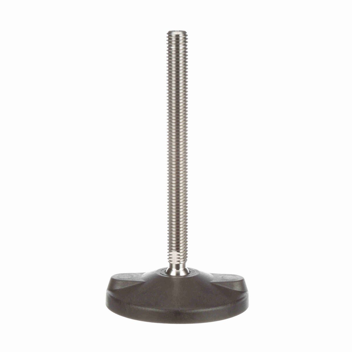 System Plast Articulating Plastic Leveler; Series: VG-511, Base Diameter: 4, Spindle Length: 6.09-in, Thread: 5/8-11 - VG-511-04-S58-L7