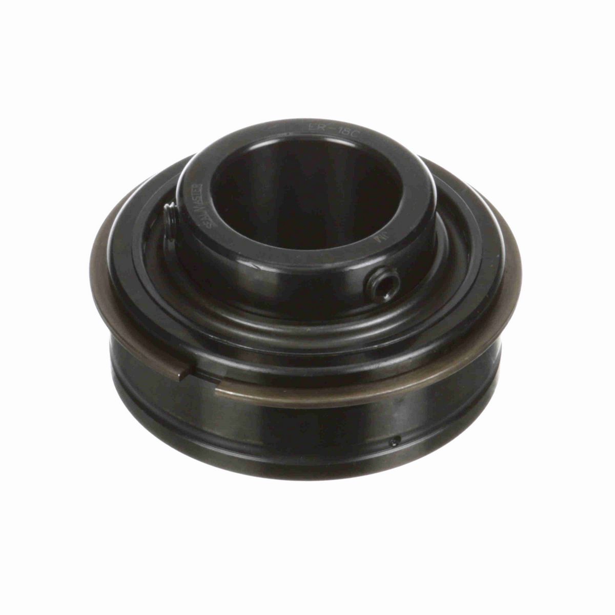Sealmaster Mounted Insert Only Ball Bearing - 52100 Bearing Steel, Black Oxided - Setscrew Lock - ER-18C