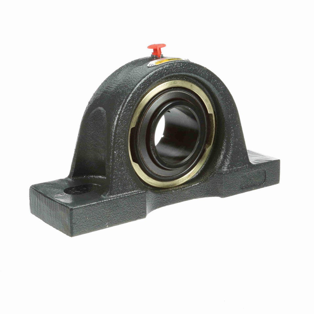 Sealmaster Mounted Cast Iron Two Bolt Pillow Block Ball Bearing - 52100 Bearing Steel, Black Oxided - Concentric Lock - ENP-39TC CXU