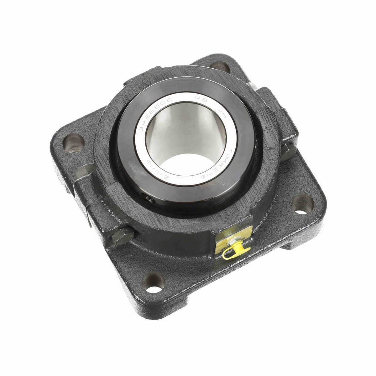 Sealmaster Mounted Cast Iron Four Bolt Flange Tapered Roller - 52100 Bearing Steel - Double Collar Mount Lock - RFB 211C