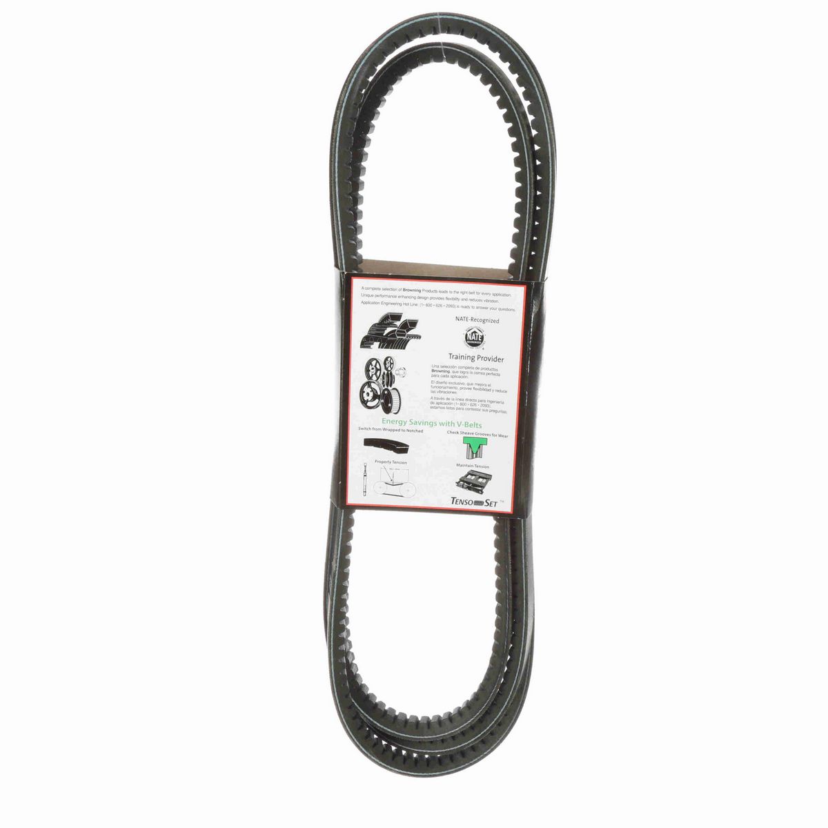 Browning EPDM Notched Belt 98% Efficient - BX126