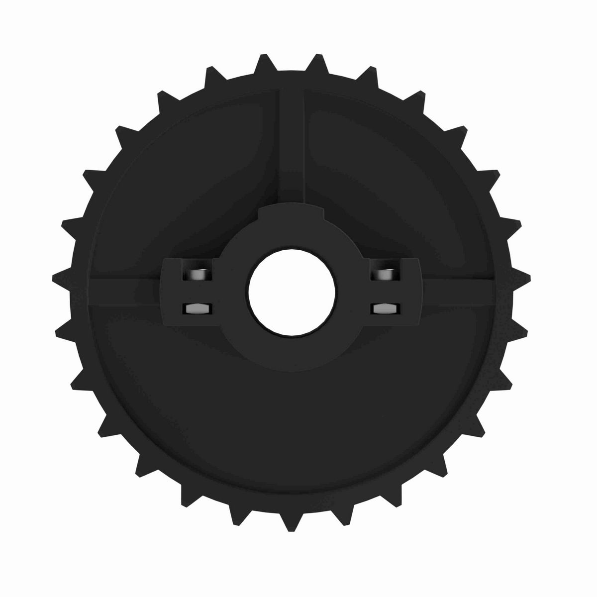Rexnord 5700 Series Split Molded Nylon Sprocket with 27 Teeth and 1-1/4in Round Idler Bore - 614-57-12