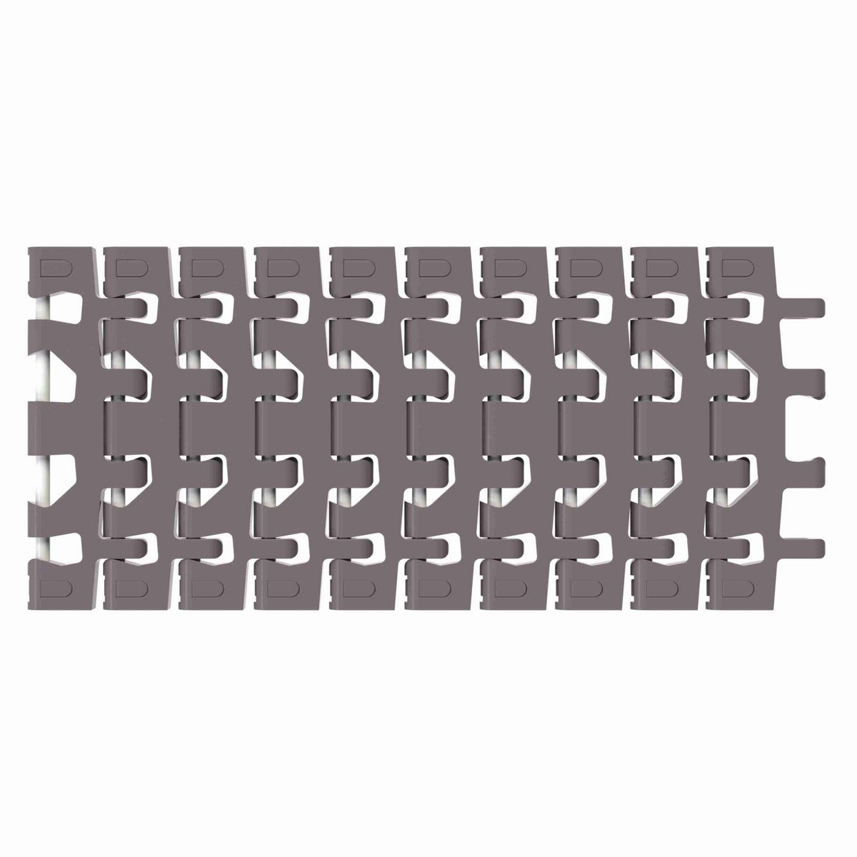 Rexnord 7956GT Side-flexing Flush Grid, Material: Brown High Performance, Width: 6in, Pitch: 1.25in - 81449961