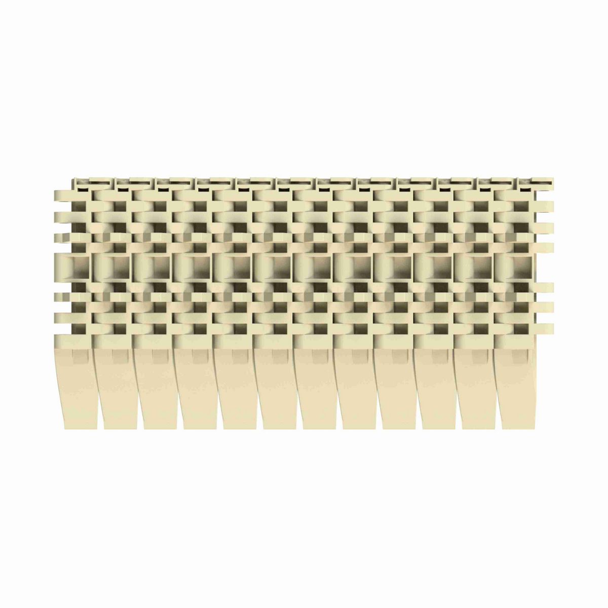 Rexnord 7705DTS Straight Running DTS®, Material: Beige High Temperature, Width: 4.5in, Pitch: 1in - 81417961