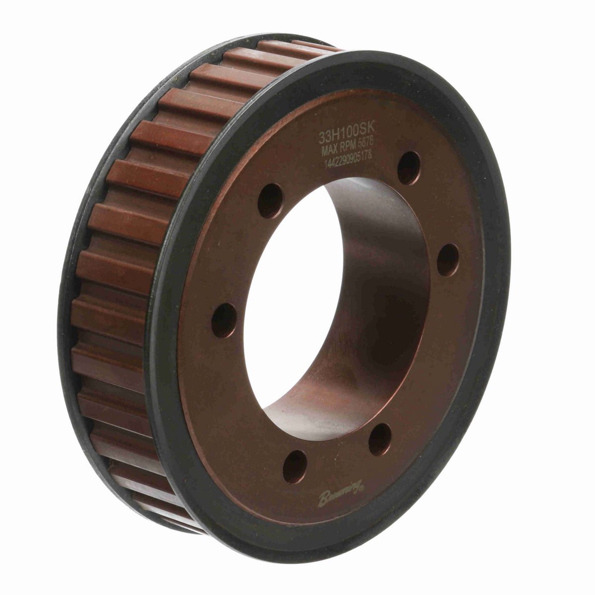 Browning Steel Bushed Bore Gearbelt Pulley - 33H100SK