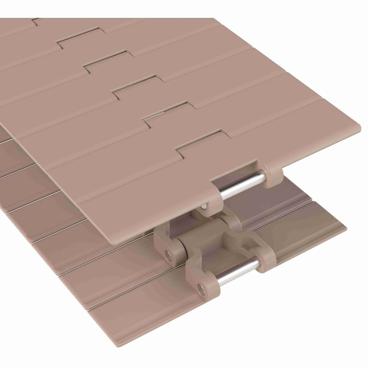 Rexnord HDS Straight Running Solid Top, Material: Tan Low Friction, Width: 7.5in, Pitch: 1.5in - 752.62.72