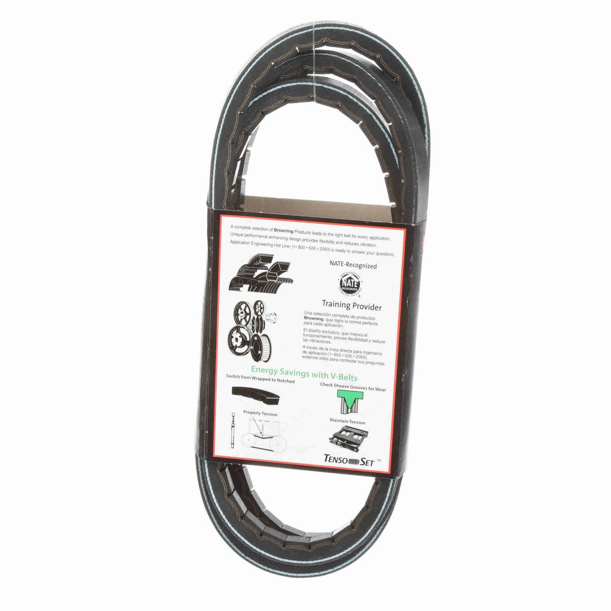 Browning EPDM Notched Belt 98% Efficient - 5VX880