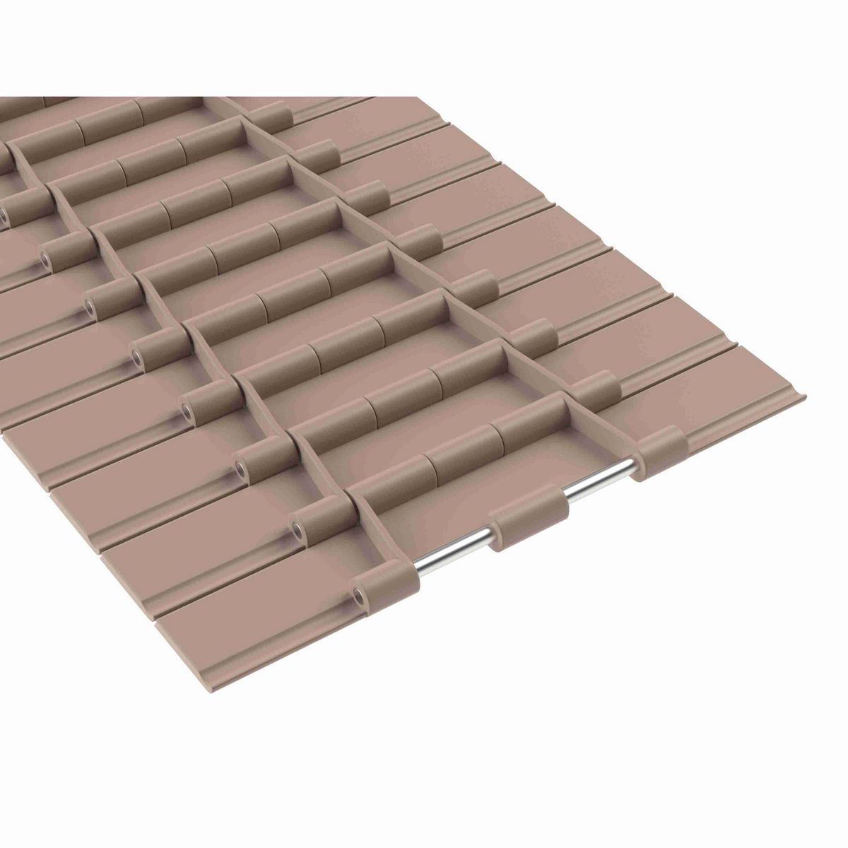 Rexnord 821 Straight Running Solid Top, Material: Tan Low Friction, Width: 7.5in, Pitch: 1.5in - LF821K7-1/2