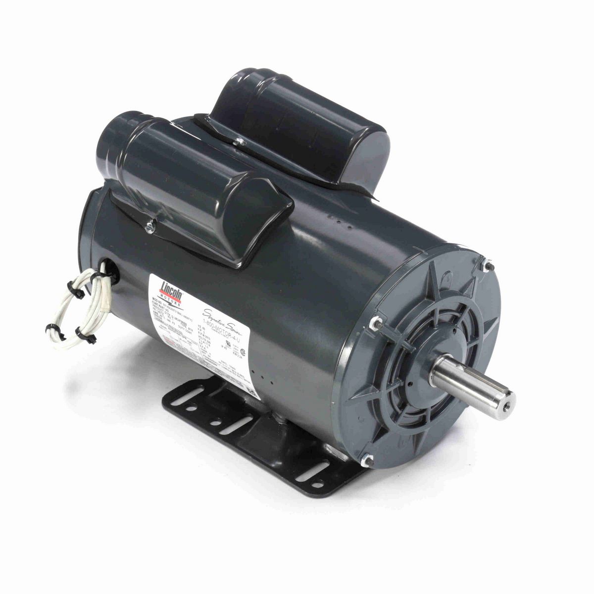 LEESON Agricultural Motor, 3 HP, 1 Ph, 60 Hz, 230 V, 3600 RPM, 145T Frame, TEAO - LM24788