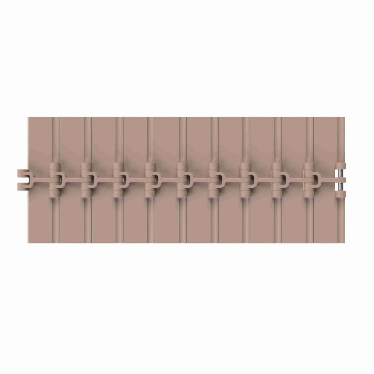 Rexnord 820 Straight Running Solid Top, Material: Tan Low Friction, Width: 7.5in, Pitch: 1.5in - LF820K7-1/2