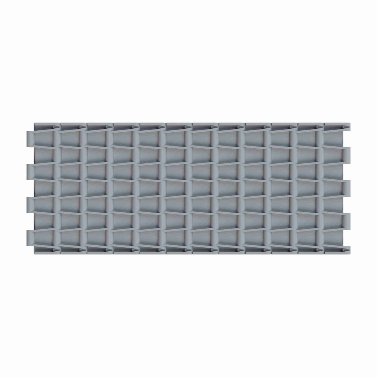 Rexnord 5705 Straight Running Solid Top, Material: Silver Platinum Series™ X, Width: 7.5in, Pitch: 1.5in - 10401574