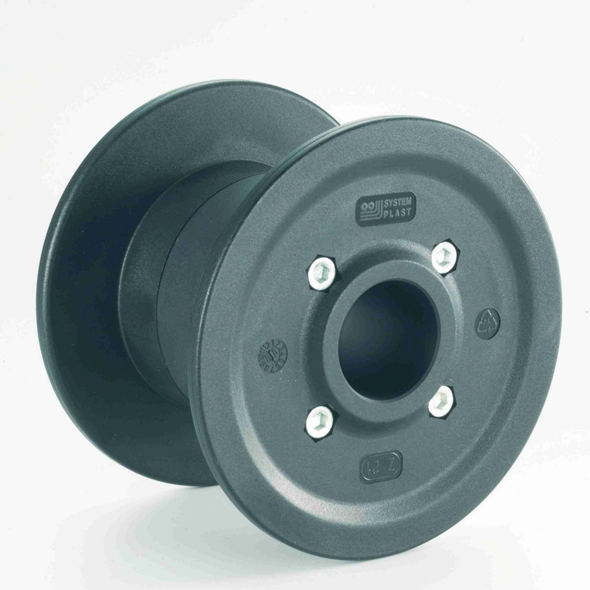 System Plast 880 Series Solid One Piece Molded Sprocket with 11 Teeth and a 35mm Round Idler Bore - 880T-11R35M-W