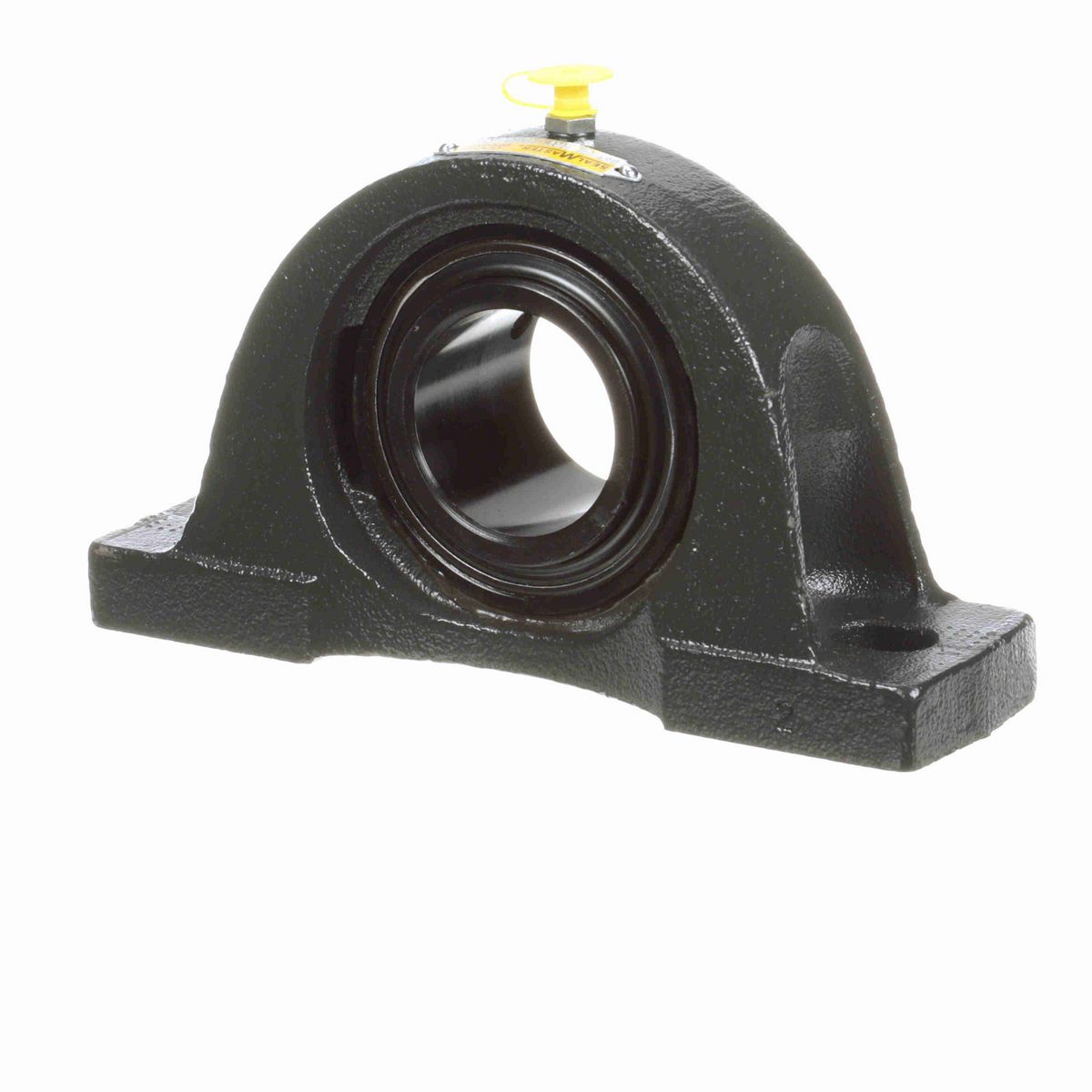 Sealmaster Mounted Cast Iron Two Bolt Pillow Block Ball Bearing - 52100 Bearing Steel, Black Oxided - Setscrew Lock - High Contamination - NP-31 DRT