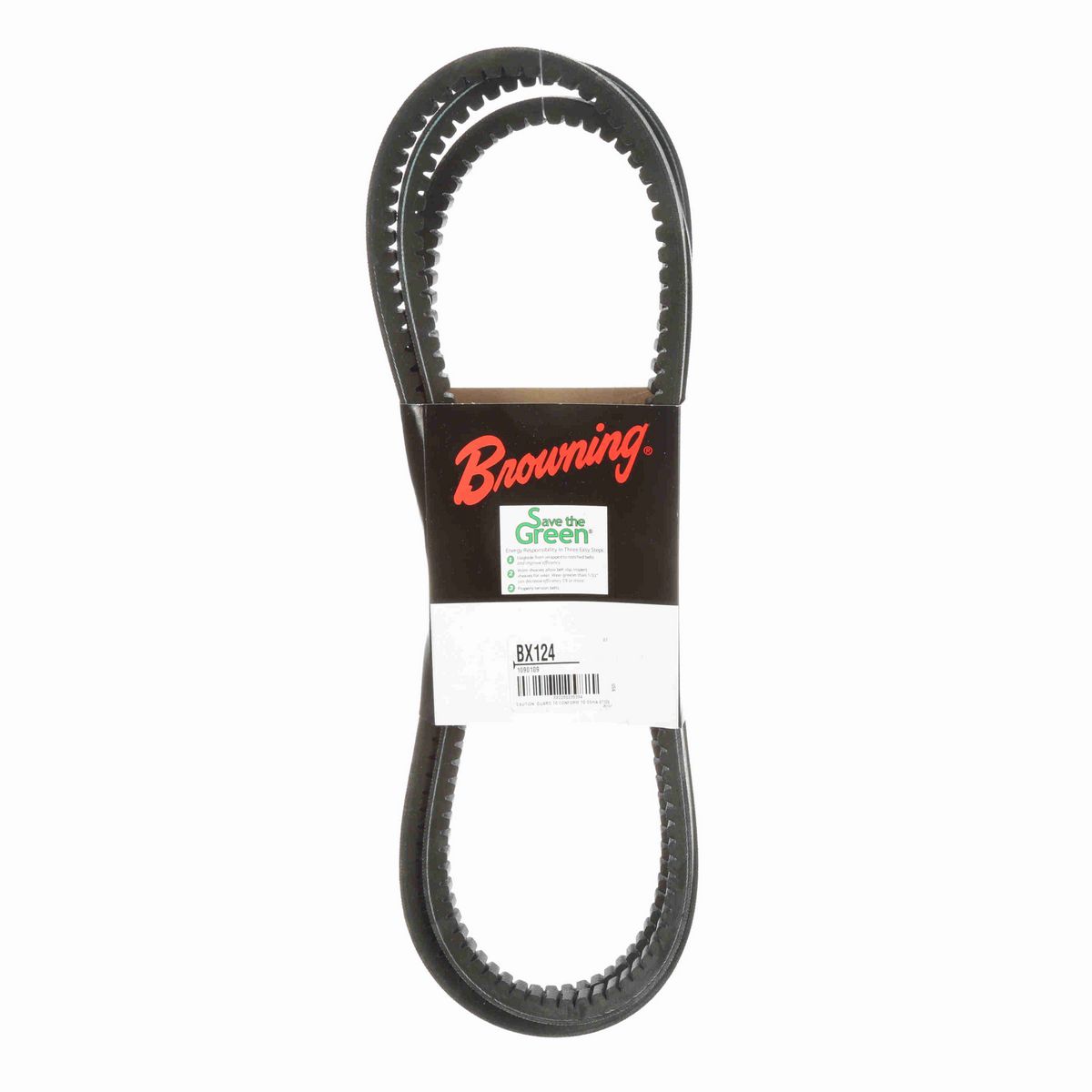 Browning EPDM Notched Belt 98% Efficient - BX124