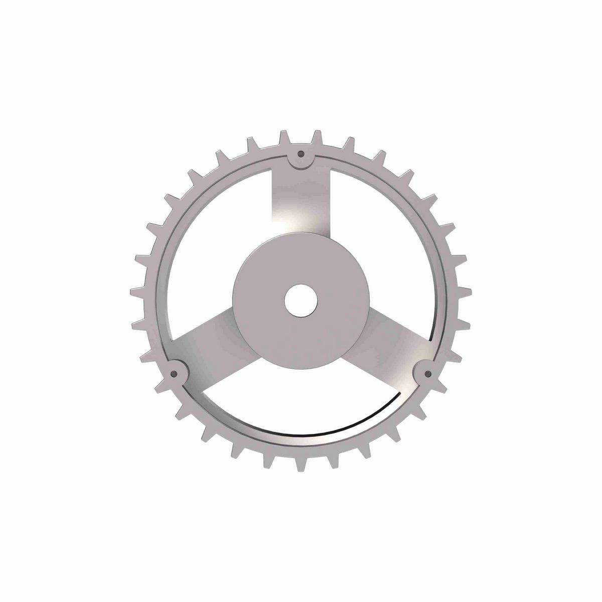 Rexnord 820 Series Solid One Piece Cast Iron Sprocket with 31 Teeth and a 3/4in Round Rough Stock Bore (RSB) - 401-165-2