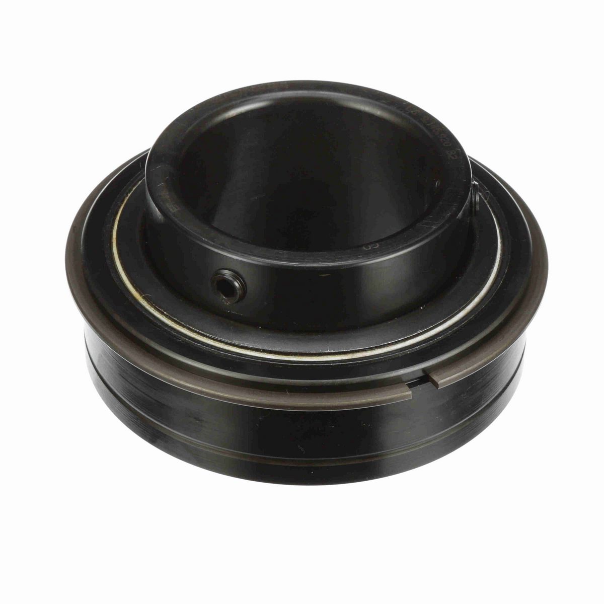 Sealmaster Mounted Insert Only Ball Bearing - 52100 Bearing Steel, Black Oxided - Setscrew Lock - ER-46