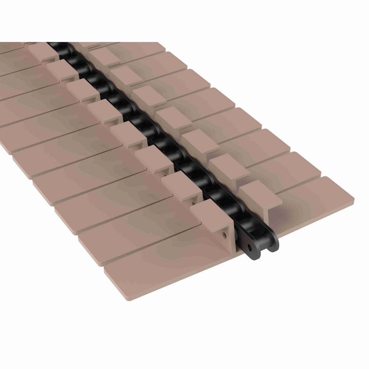 Rexnord 1873TAB SuperGrip™ Side-flexing SuperGrip™, Material: Tan Low Friction, Width: 7.5in, Pitch: 1.5in - 81430671