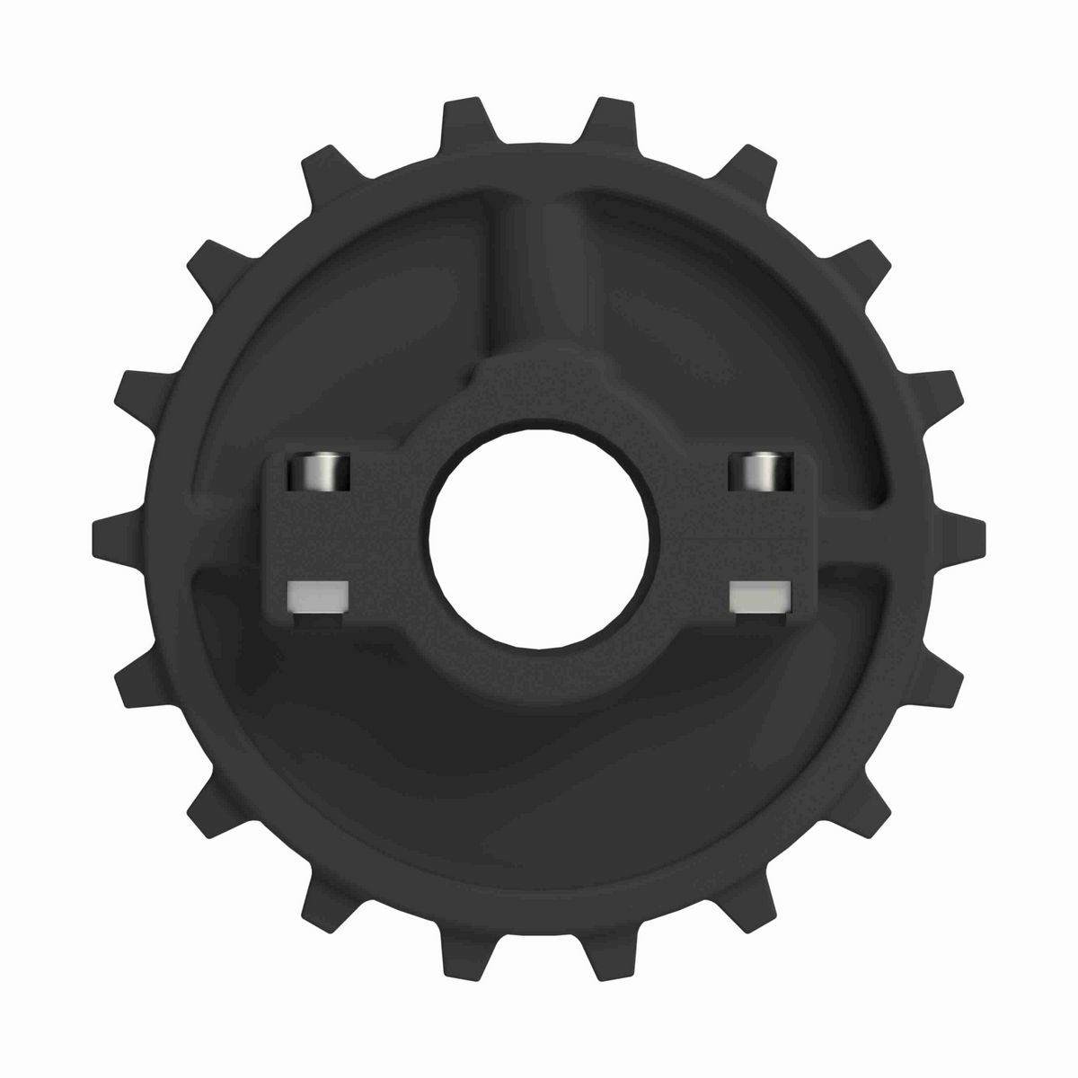 Rexnord 7700 Series Split Molded Nylon Sprocket with 18 Teeth and 1-1/2in Round Idler Bore - 614-60-19